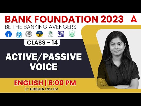 THE BANKING AVENGERS: 2023 Bank Exams | ENGLISH ACTIVE/ PASSIVE VOICE by Udisha Mishra