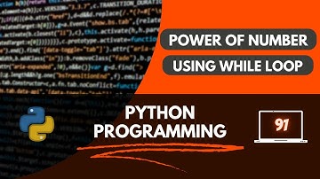 Python Program to find Power of a Number using While loop