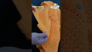 Trendy Crochet Half Shrug / Jacket Design for Women ✨@ShilpyGarments #shorts