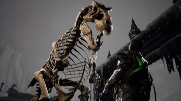 Mortal Kombat 1: Khaos Reigns - Quan Chi T-Rex Animality on Noob Saibot