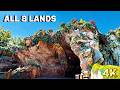 Tokyo DisneySea FULL Walkthrough 4K | All 8 Lands, Fantasy Springs, Halloween &amp; 25th Anniversary