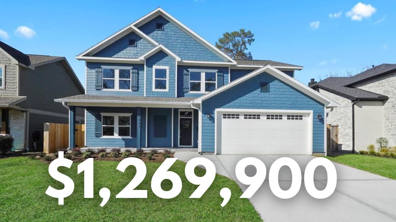 TOUR A 1.2M NEW CONSTRUCTION HOME IN OAK FOREST HOUSTON LUXURY REAL