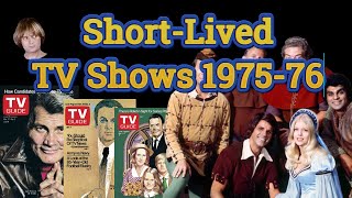 1975-76 Short-Lived TV Shows