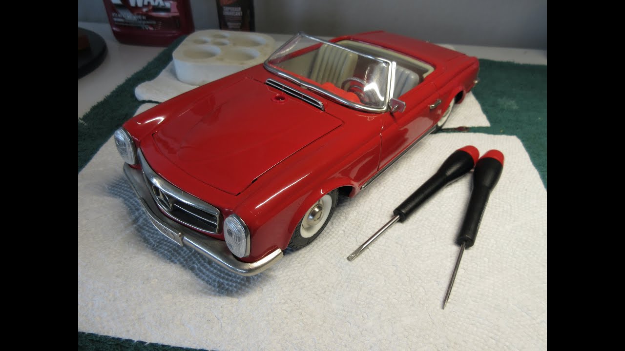 SCHUCO PICCOLO MERCEDES Benz 230 SL Pagode in rot EUR 7,13 - PicClick DE