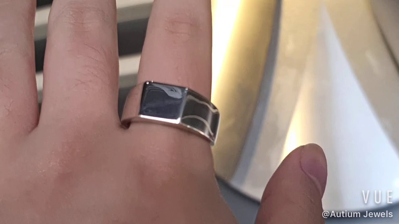 Akrio Men Signet Ring, Men's Ring, Gentlemen's Ring, Wedding Band, 925 Silver Ring, 2021-003