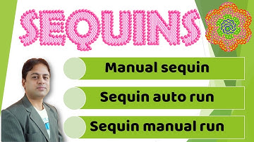 How to use sequin in wilcom | basics of sequin | how to make manual sequin | amrish  virani | wilcom
