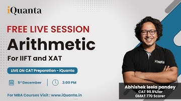 Arithmetic - Free Live Session | XAT | IIFT | CMAT | TISS | SNAP