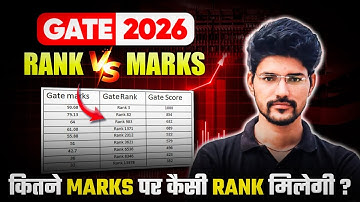 GATE Exam 2026 | Marks Vs Rank | GATE Preparation as per Marks / Score / Rank | Devendra Poonia Sir