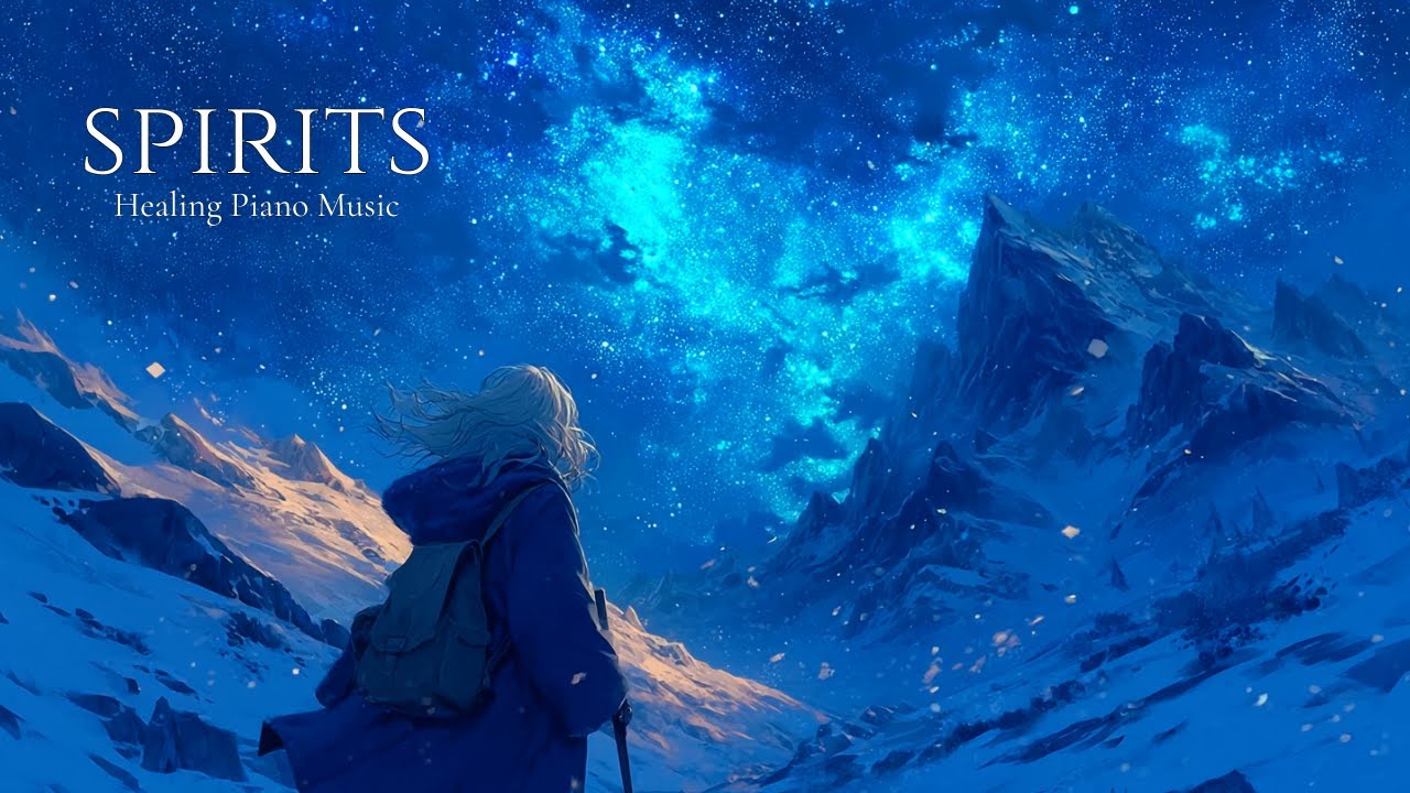 【Relaxing Celtic BGM】精霊が宿る山〜心に静寂を取り戻す白銀の夜のピアノの調べ〜