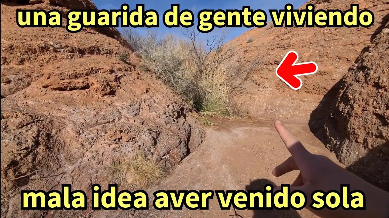 Lo que encontré gente viviendo en el desierto se puso muy peligroso alli muy mala idea 