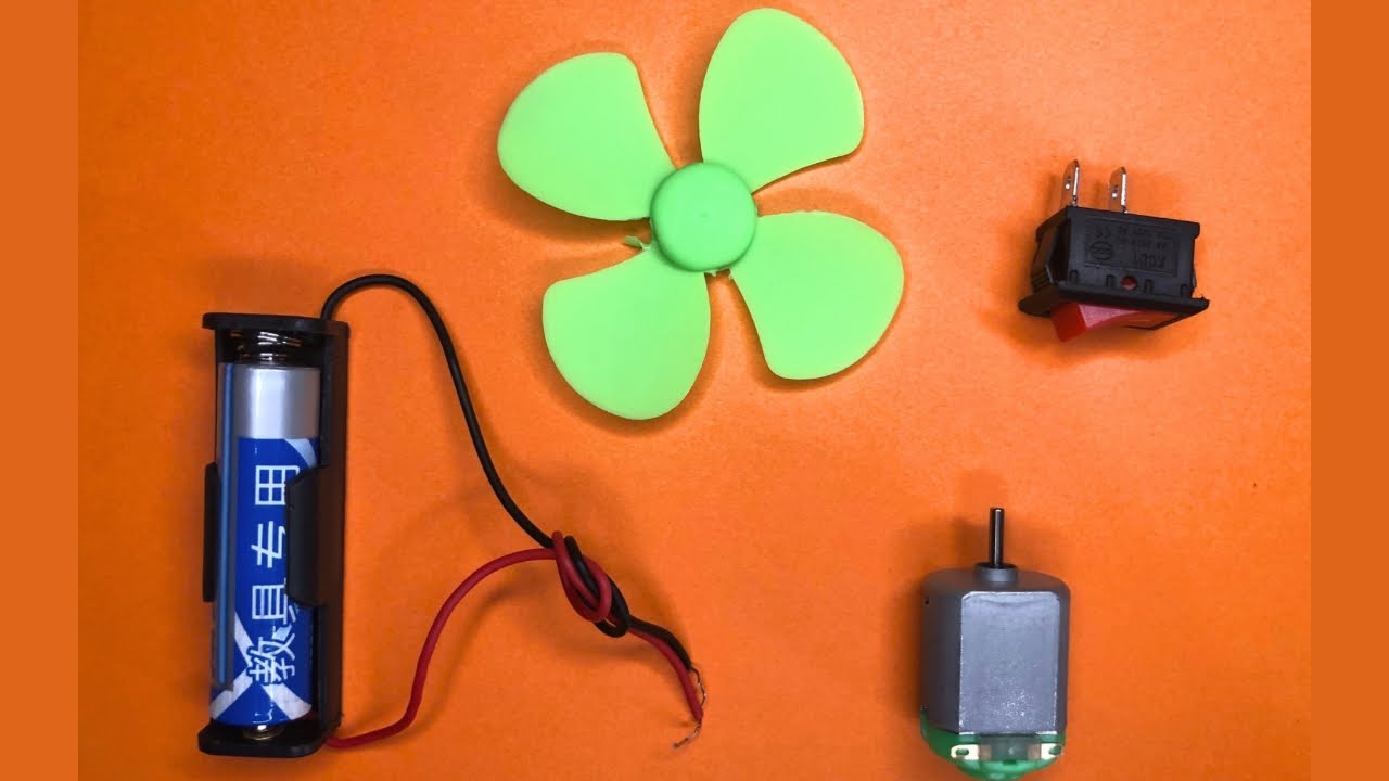 How to connect dc motor with on off switch | science project - YouTube