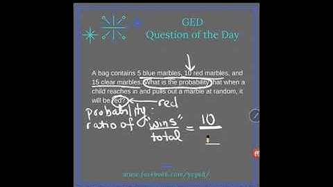GED Math: Probability Word Problem Example Problem