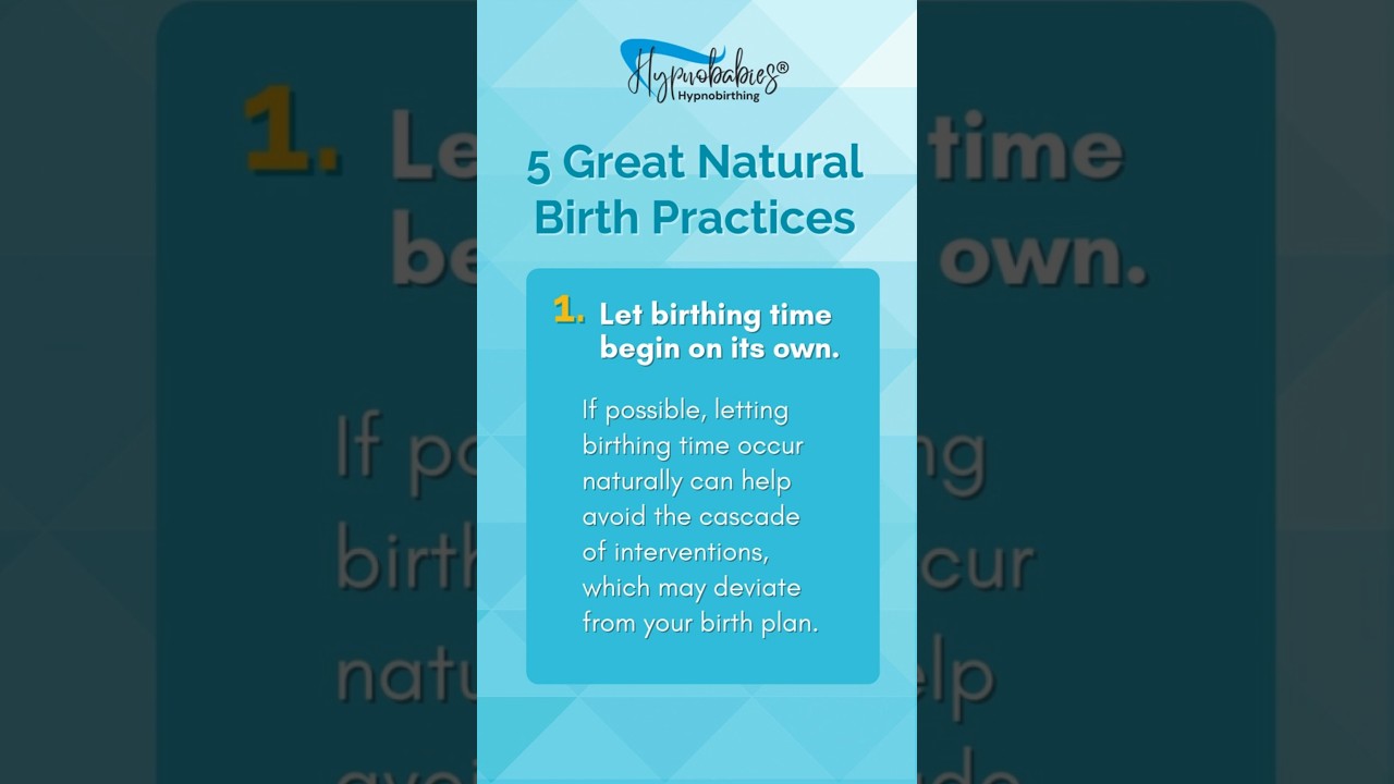 5 Great Natural Birth Practices