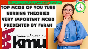 Nursing Theories|| Important mcqs|Post RN second SEMESTER