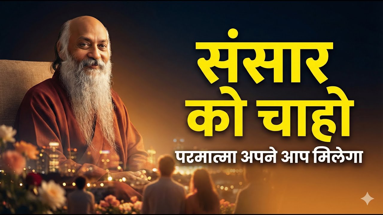 परमात्मा को नहीं, संसार को चाहो | Osho की क्रांतिकारी सीख