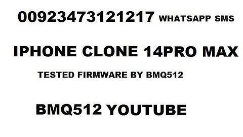 iPhone clone 14 Pro Max MT6753 Flash File | Firmware read cm2