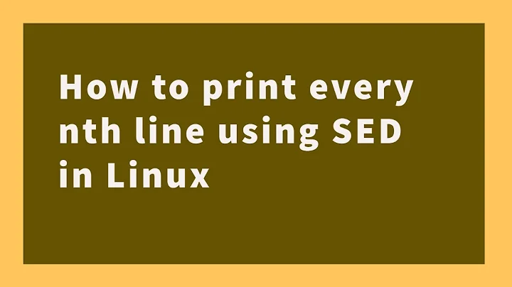 #13 How to print every Nth line from a file using SED in Linux | Delete specific line using SED |