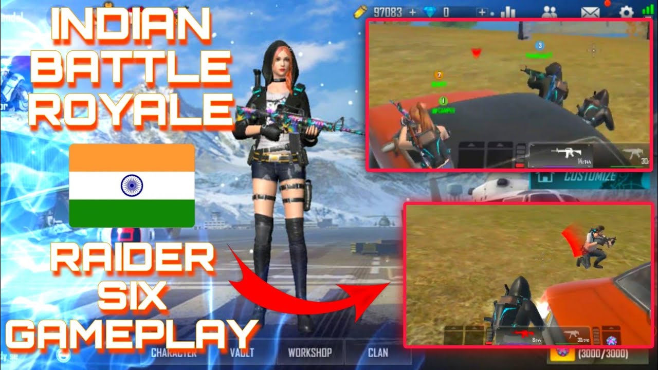 NEW INDIAN BATTLE ROYALE GAME😍 | RAIDER SIX MOBILE GAMEPLAY | RAIDER SIX NEW GAME