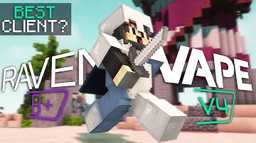 RAVEN B++ vs. VAPE V4 | Which client is better..? (Hypixel HvH)