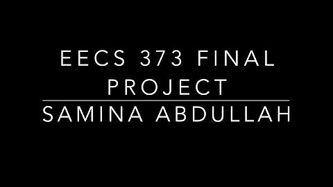 EECS 373 W20 Final Project