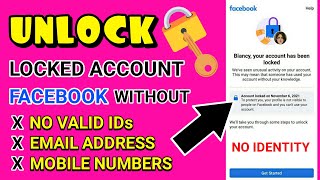 HOW TO RECOVER FACEBOOK ACCOUNT LOCKED WITHOUT ID