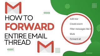 How To Forward An Entire Email Thread In Gmail  Conversation View