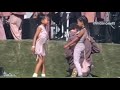 North West dancing w/ friend at Coachella before Kanye West Sunday Service on Easter