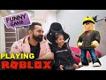 Playing this funny game with guneet  roblox brookhaven   harpreet sdc