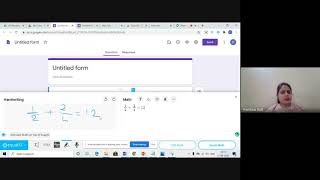 adding fractions based question in Google Form