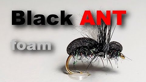 Crafting Black Ant Foam Dry Fly for Trout and Grayling | Fly Tying Tutorial