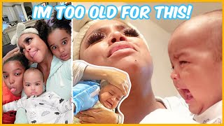 BEING A SINGLE MOM WITH TWO KIDS \& A BABY + BABY GETS HER EARS PIERCED! | Ellarie