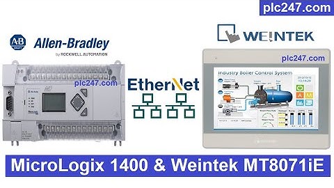 MicroLogix 1400 & HMI Weintek Communication