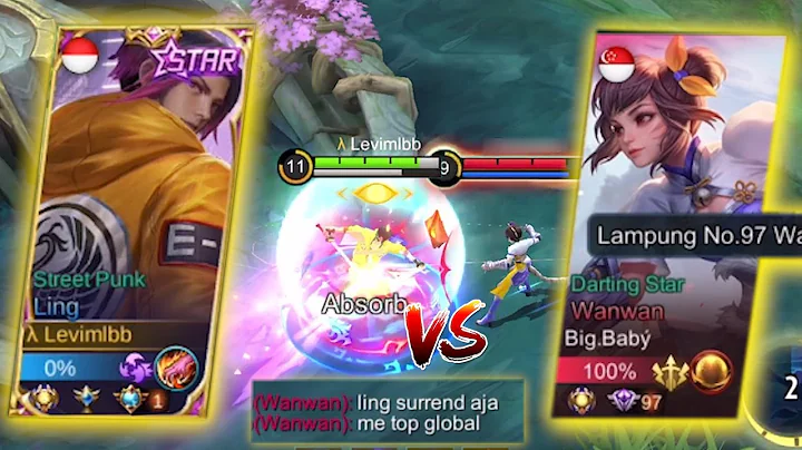 LEVIMLBB VS TOP GLOBAL WANWAN TRASHTALKER?! | WHO WILL WIN? | LING FASTHAND GAMEPLAY - Levimlbb