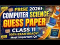 11th Computer guess Paper 2026| FBISE First year Computer important Question 2026|fBISE Ajk