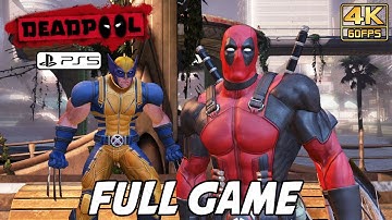 DEADPOOL (PS5) FULL GAME Walkthrough No Commentary Gameplay @ 4K 60ᶠᵖˢ ✔