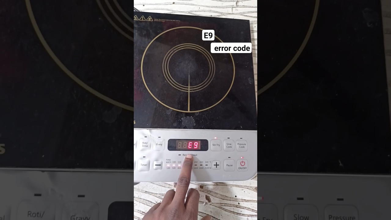 Philips Induction E9 Error Code YouTube Philips Induction E9 Error Code YouTube