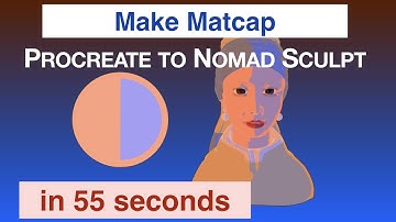 How to Make Matcap in Procreate and Import to Nomad | 55 seconds | Nomad Sculpt