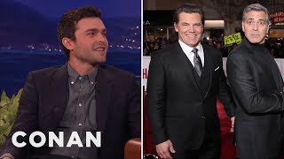 Alden Ehrenreich On Working With George Clooney | CONAN on TBS