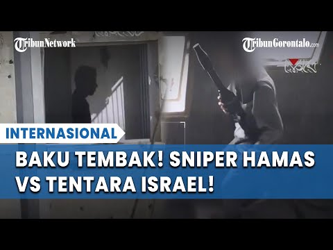 Detik Detik Mencekam Baku Tembak Sengit Sniper Hamas Vs IDF Persembunyian Dihujani Peluru Panas 