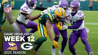 Minnesota Vikings vs. Green Bay Packers Game Highlights | NFL 2025 Season Week 12