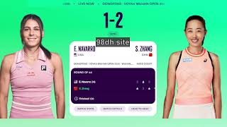 Emma Navarro vs Zhang Shuai Live Scores| WTA Wuhan 2025