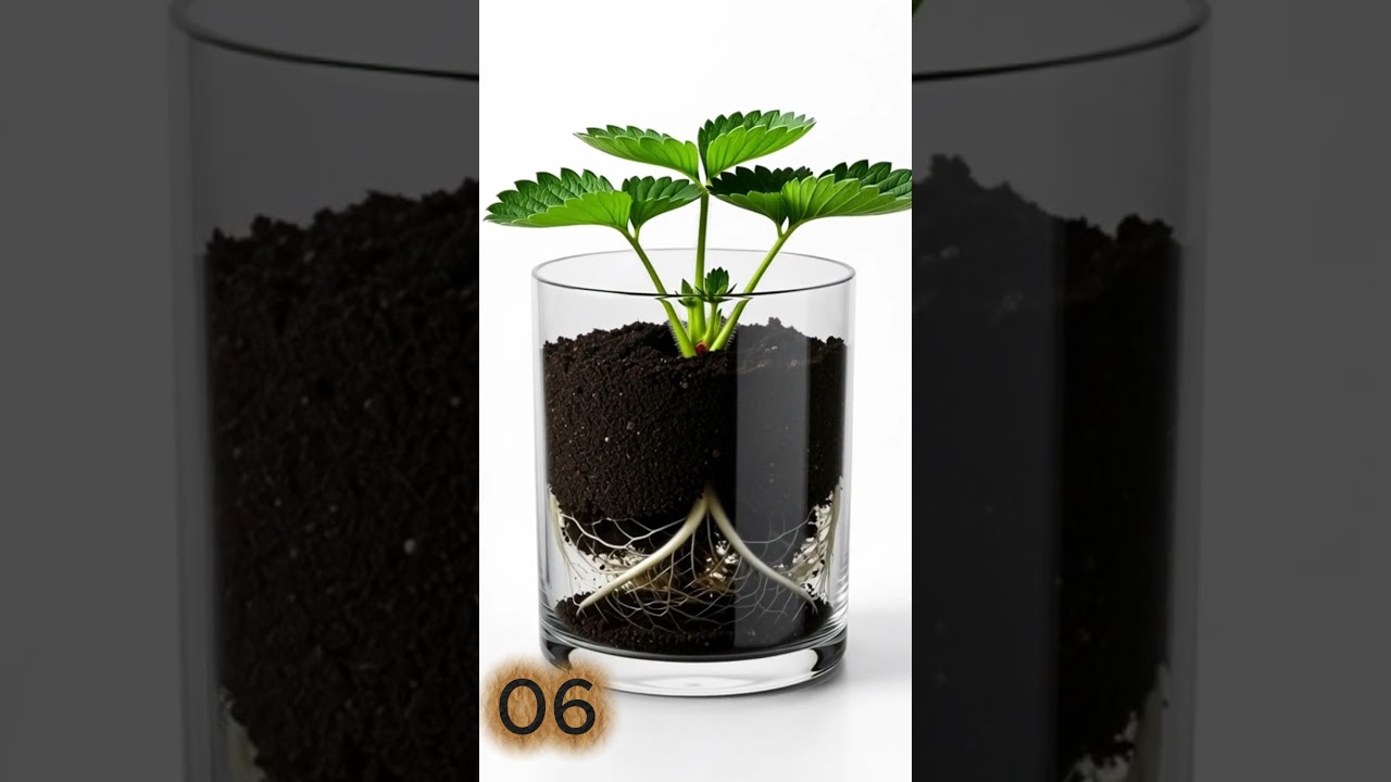 Strawberry Growing Timelapse 🌱🍓 | Plant Time Lapse Tv