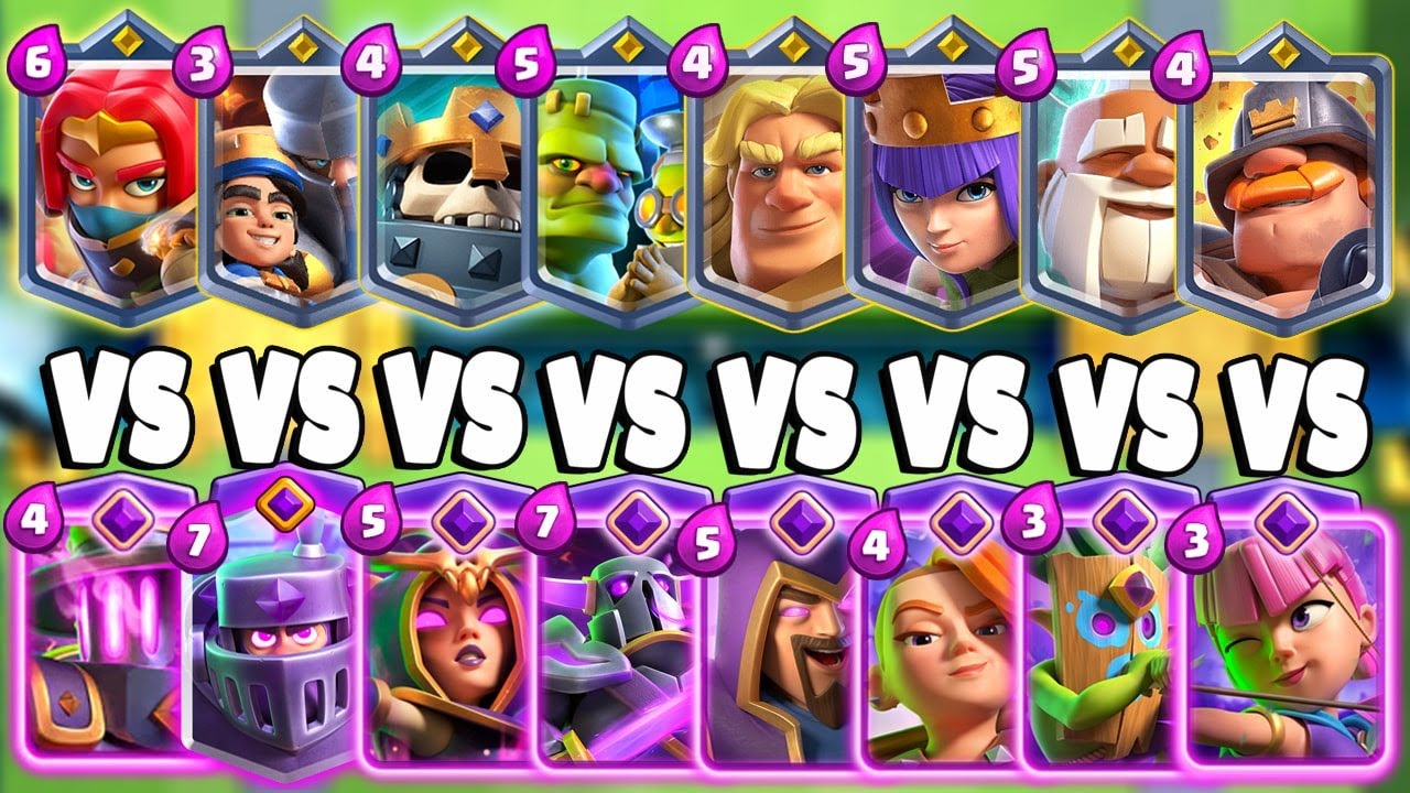 CHAMPIONS CARDS vs EVOLVED CARDS #5 - Clash Royale Challenge