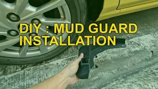 DIY Installation Mud Guard Toyota Wigo #toyotawigo