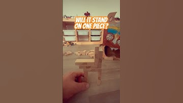 Making Things Stand on One Jenga Block #jengachallenge #jengafun #jengablocks #jenga #jengagame