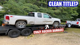 Rebuilding A Wrecked 2013 GMC Sierra With Crazy Body Damage