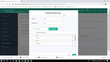 Seqrite EPS Cloud - How to create and manage UDD for DLP?