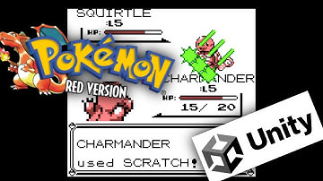 Pokemon Red in Unity Part 5 - Town Map - Battle animations
