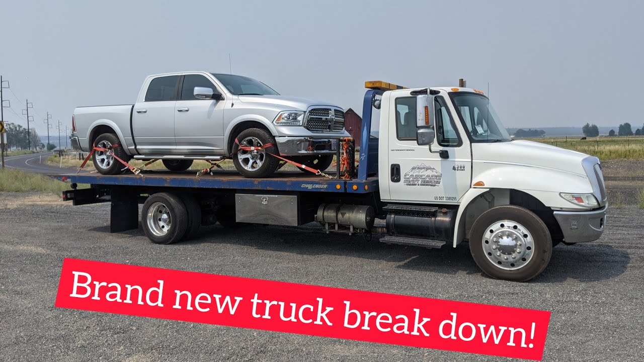 Long haul towing in a rollback tow truck! 
