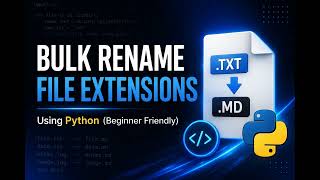 Bulk Rename File Extensions with Python (Beginner Tutorial)
